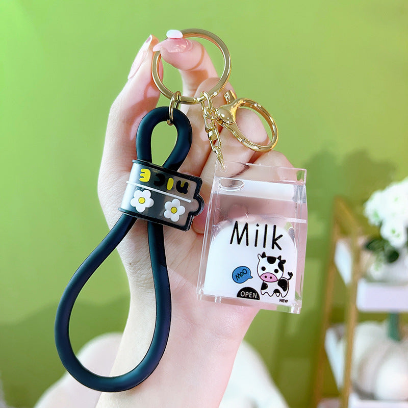 Wholesale Into Oil Milk Cartons Keychains